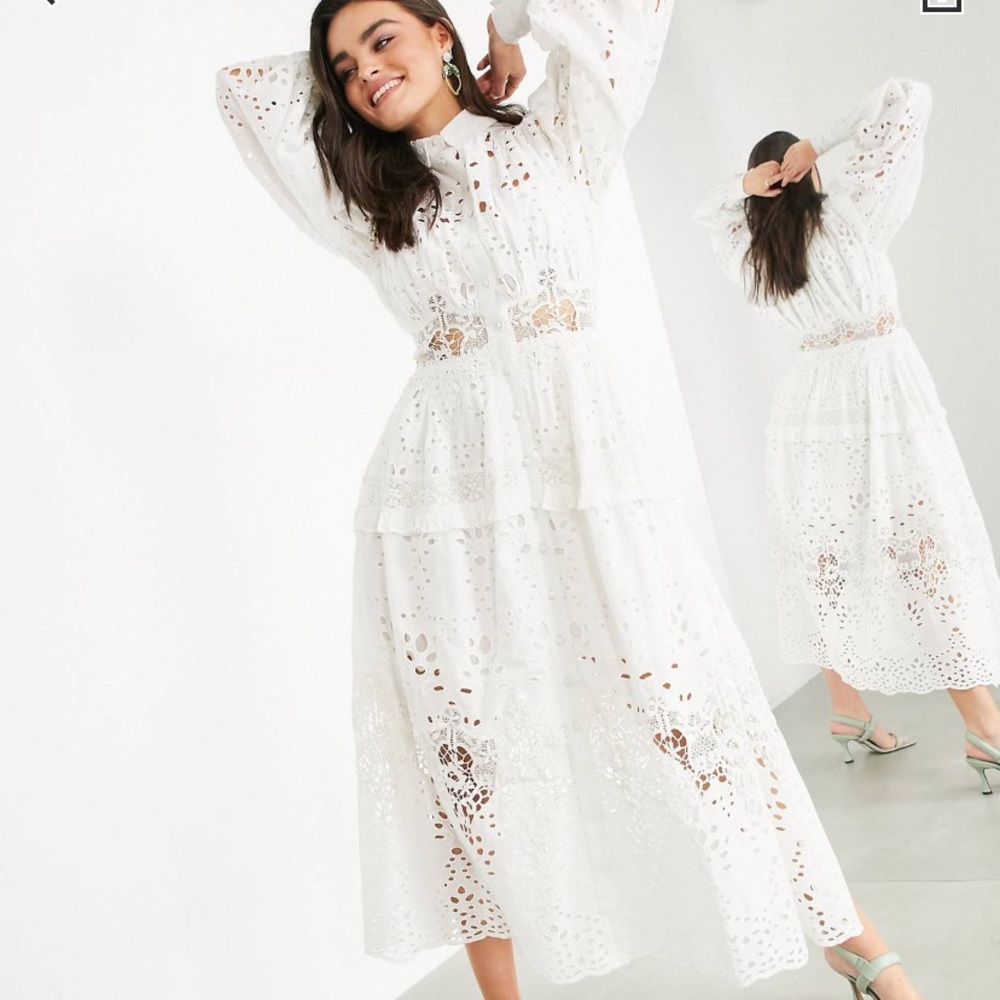 Asos Edition Broderie Dress